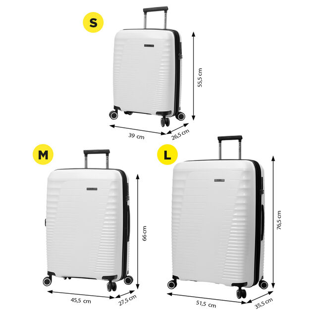 Juego de maletas trolley blanco - Traveler image number null